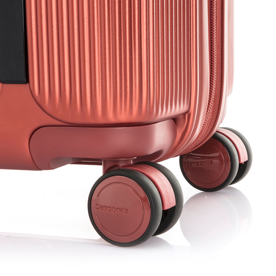 Vali kéo Myton SAMSONITE - MỸ : Hệ thống 4 bánh xe đôi 360 độ vận hành êm nhẹ Vách ngăn bên trong được trang bị ở cả 2 mặt
