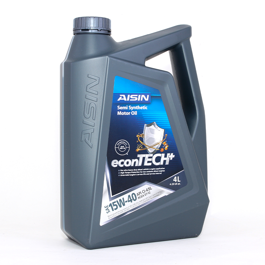 Nhớt Động Cơ AISIN ECSI1544P 15W-40 CI4 / SL Econtech+ Semi Synthetic 4L