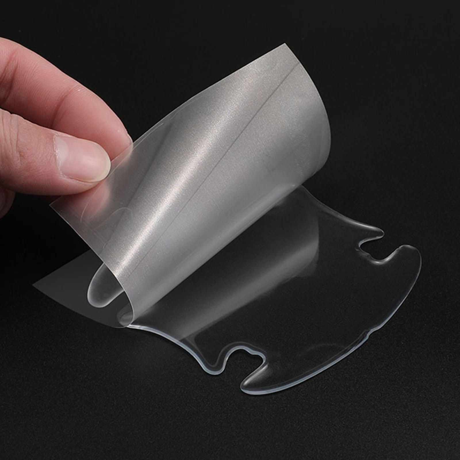 Door Handle Film Protector Stickers protective Mouldings 4x bowl 4x Strips