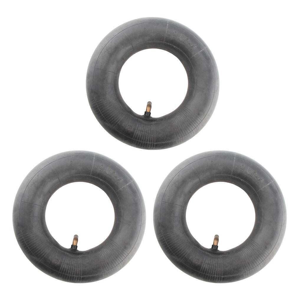 3 PIECES 2.50 X 4 INNER TUBE FOR FRONT/REAR TIRE STEM FOR 2.50-4 TUBE