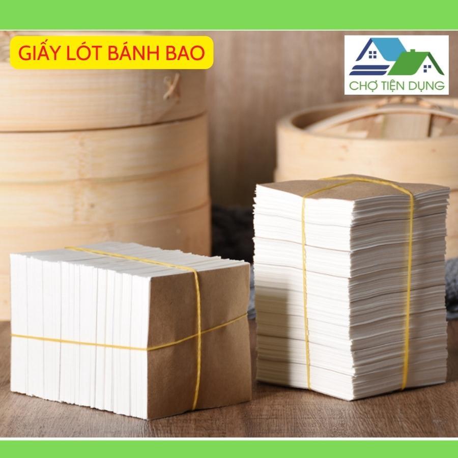 Giấy Lót Bánh Bao GIẤY NẾN Hình Vuông 10x10 Cm Set 6 Kg 21,000 Tờ Cho Tiệm Sản Xuất Kinh Doanh Bánh Bao - GIAYBBAO6KG