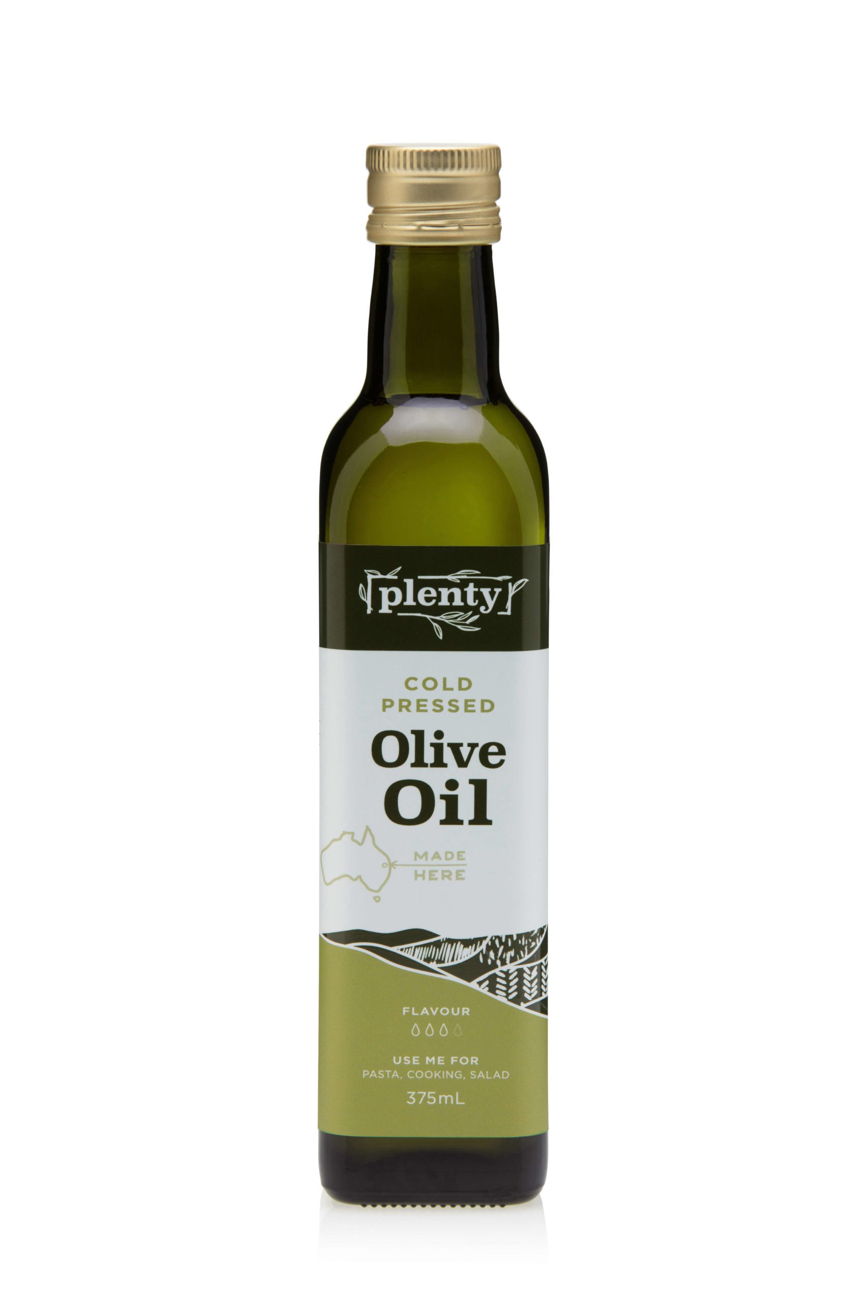 Dầu olive ép lạnh - olive oil Plenty Foods Chai 375ml