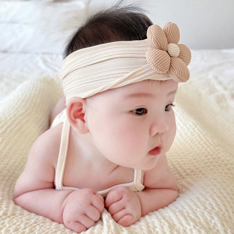 Set Turban đính hoa kèm tất chống trơn trượt ChicBaby phong cách Hàn Quốc cho bé yêu