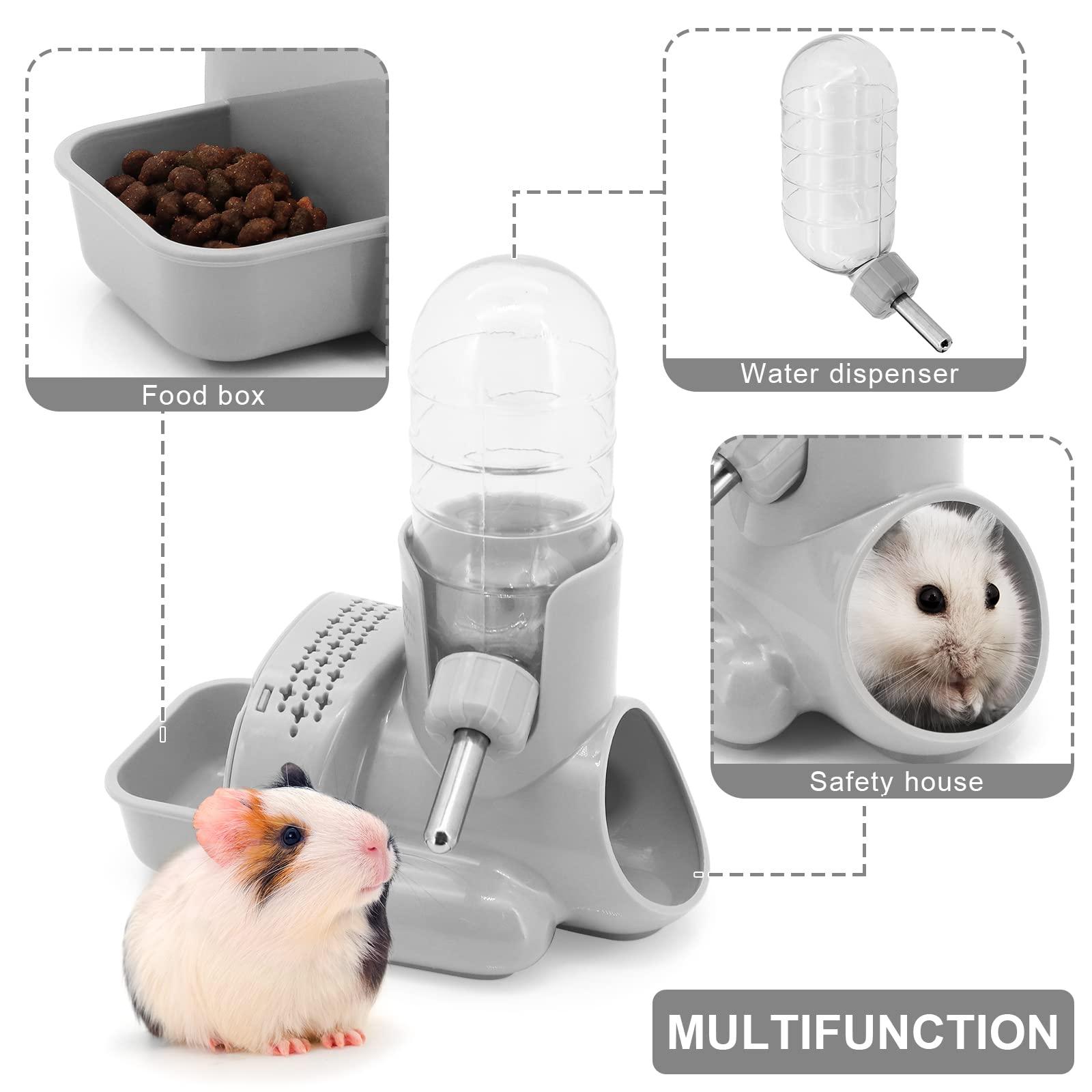 Chai uống Hamster có giá đỡ, 120 ml Động vật nhỏ Thỏ Chai nước, Bộ phân phối thức ăn tự động cho động vật nhỏ, chuột đồng, chuột lang, thỏ