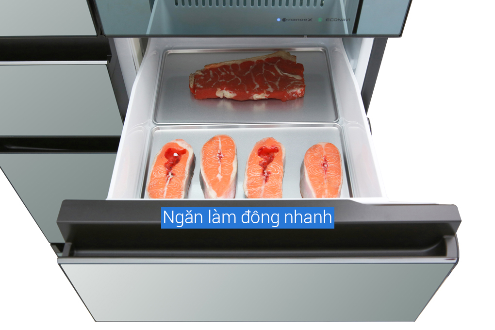 Tủ Lạnh 6 Cánh Panasonic 491 Lít NR-F503GT-X2 - Công nghệ diệt khuẩn độc quyền - Hàng chính hãng