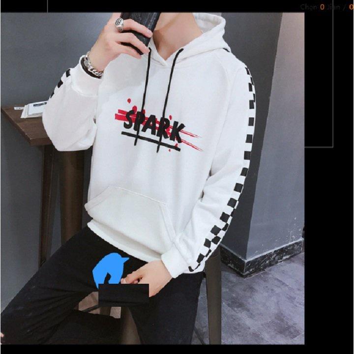 Áo hoodie thun nỉ unisex in chữ spark siêu xịn,phong cách cá tính cho giới trẻ,chất nỉ ngoại dày mịn thấm hút tốt,Áo Hoodie in chữ form rộng có nón chất nỉ bông mềm mịn chống lạnh, nắng siêu tốt