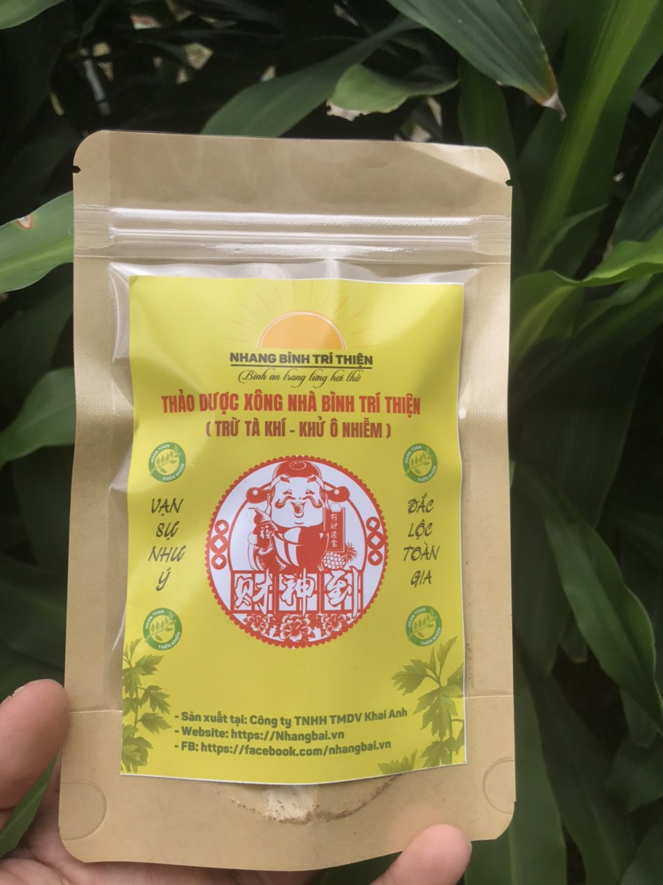 Thảo dược xông nhà  ( Dạng gói bột - Bịch ) - 100% Thảo Dược, Không Hóa Chất