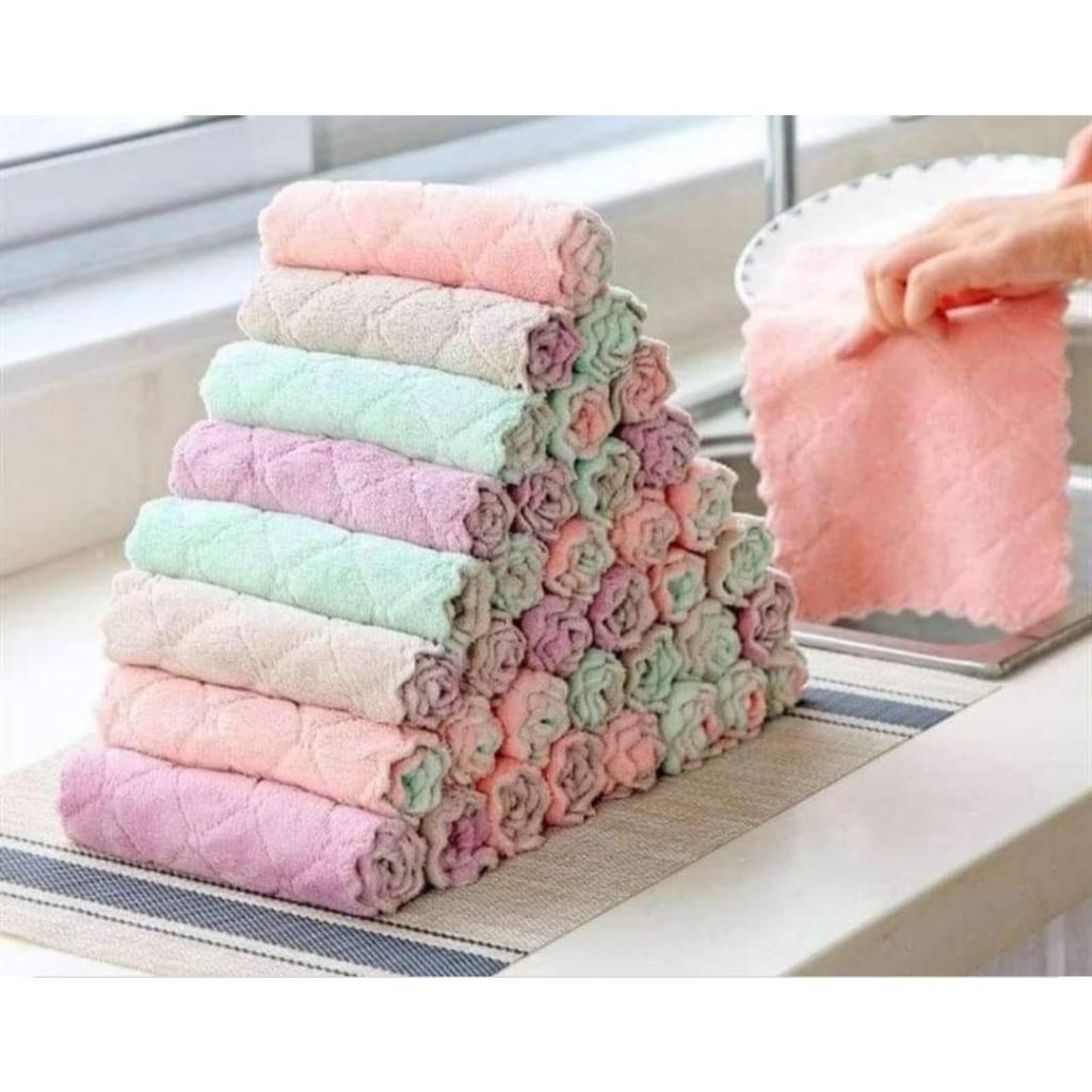 Khăn lau ziczac đa năng, khăn lau bếp siêu tiện lợi, dễ giặt dũ sạch