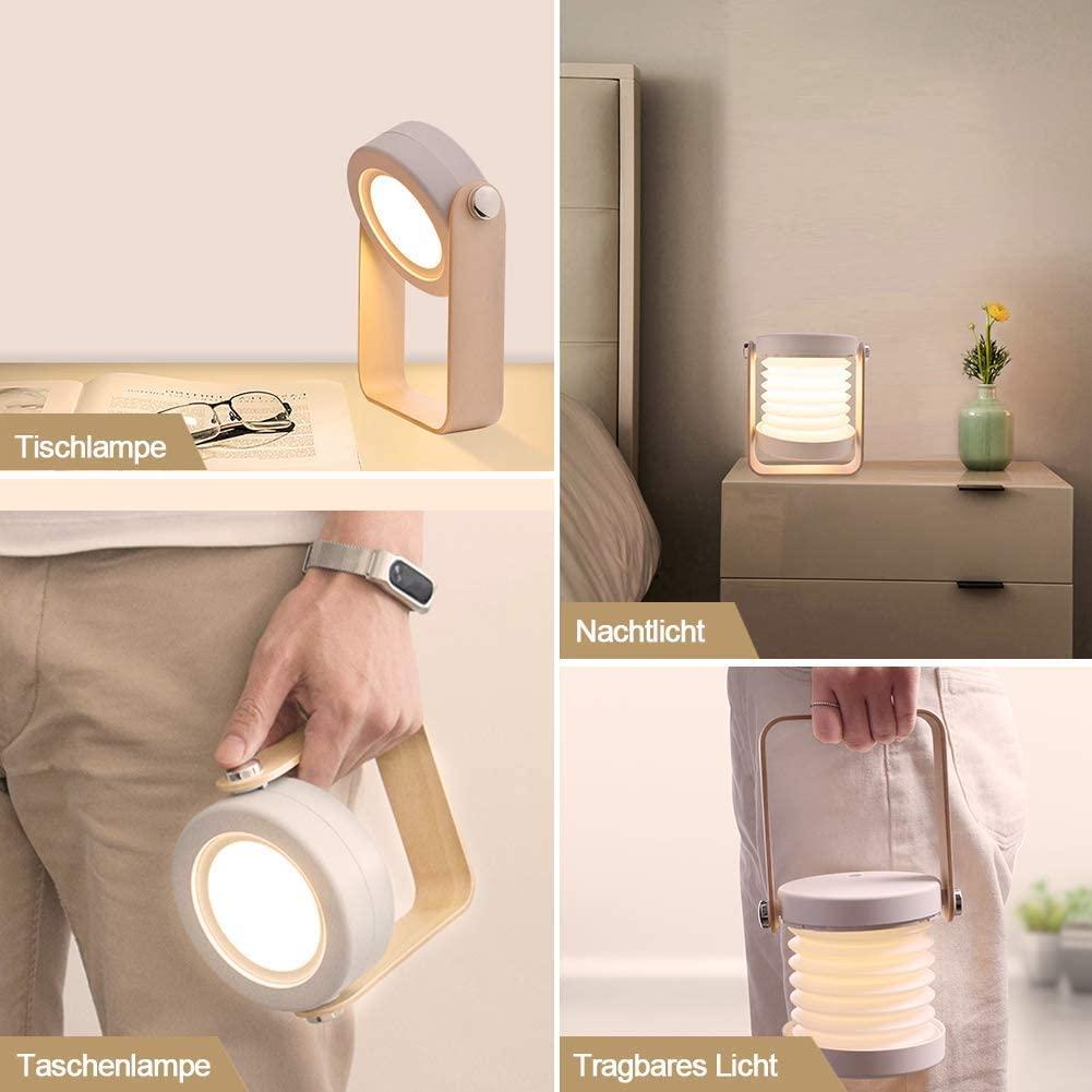 Ánh đèn phía dưới chạm vào đèn LED có độ mạnh của chiếc bàn làm việc, với khoang bằng gỗ có đèn độ sáng ba cấp, cái bàn cầm tay xếp, có chức năng chạm phòng ngủ