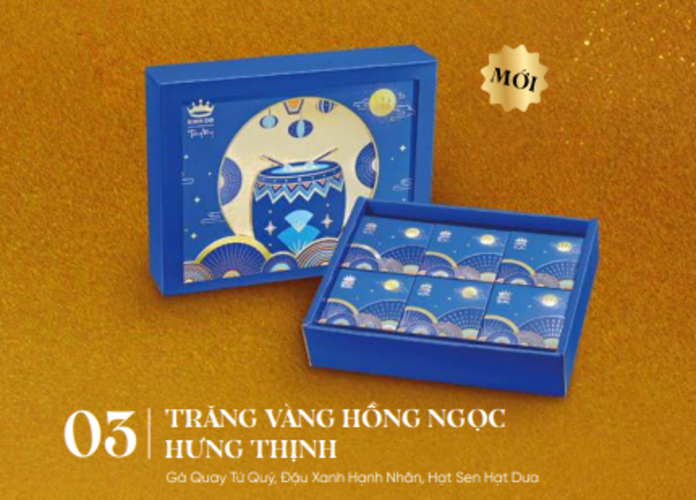 Bánh trung thu Kinh Đô trăng vàng hồng ngọc hưng thịnh