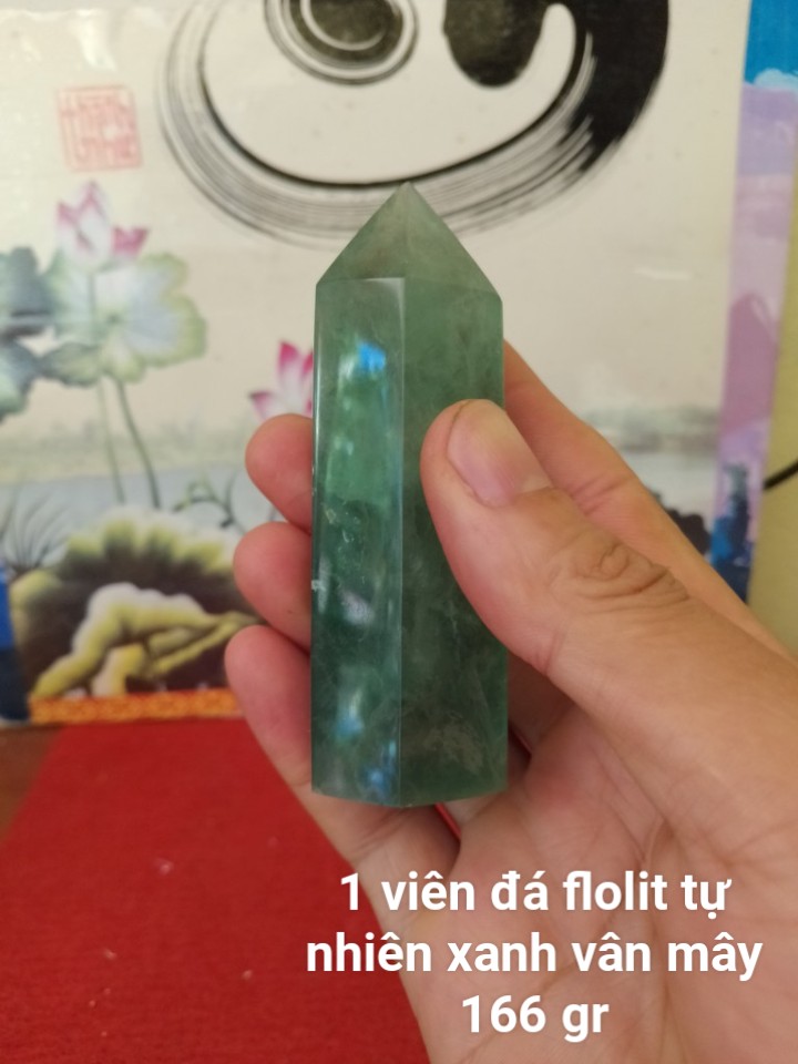 Trụ Đá Flourite Tự Nhiên Màu Xanh, Đá Thanh Tẩy Giúp Hỗ Trợ Reiki, Thiền Định, Sưu Tầm, Chặn Giấy