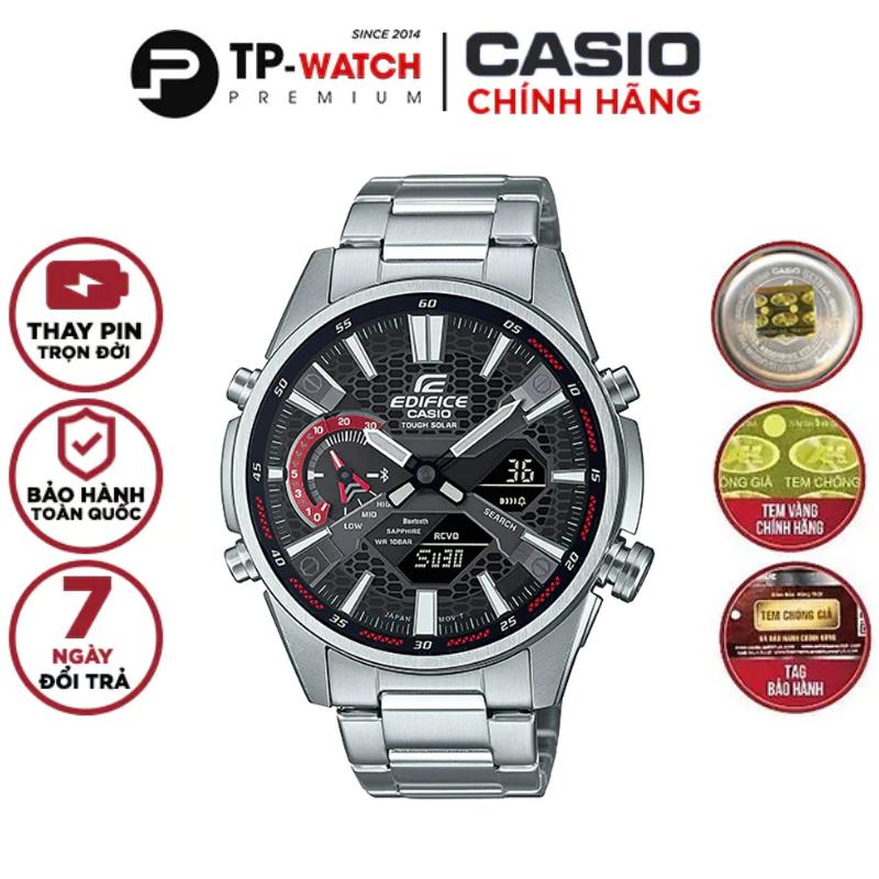 Đồng Hồ Nam Dây Thép Casio Edifice ECB-S100D-1ADF Chính Hãng - ECB-S100D-1A