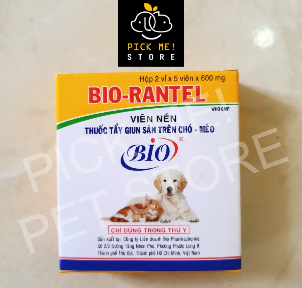 Xổ Giun cho Chó Mèo Bio Rantel