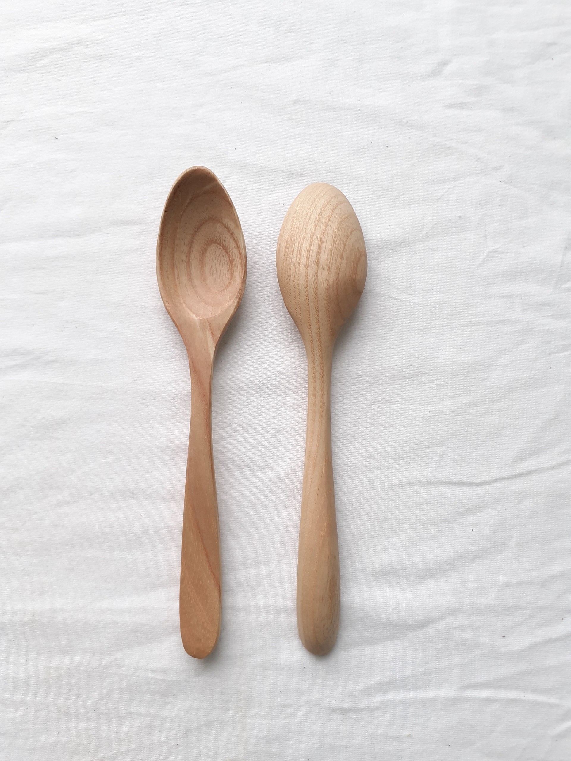 Bộ 6 thìa uống sinh tố, cafe GỖ TẦN BÌ cỡ vừa 14.5 cm x 2 cm