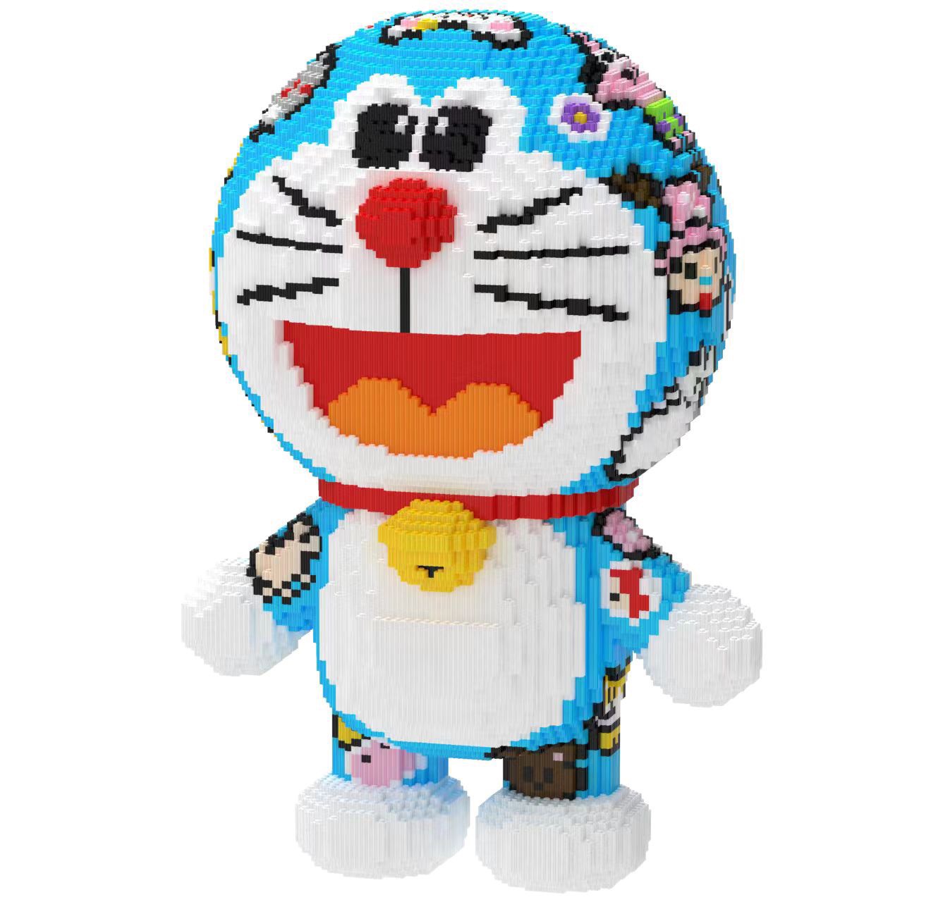 Bộ đồ chơi lắp ghép mô hình Doraemon 55cm xăm trổ