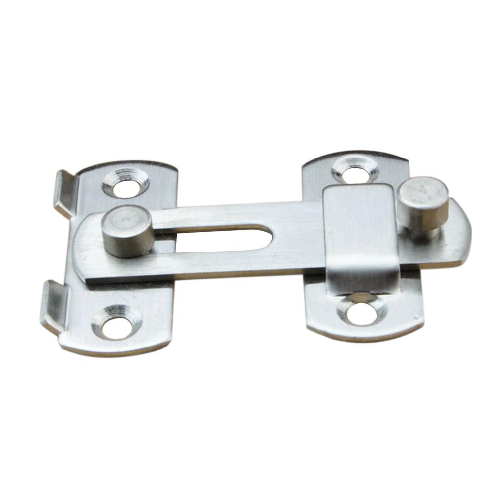 2X Gate Garden Door Shed Slide Latch Lock Screws Heavy Duty Stainless Steel