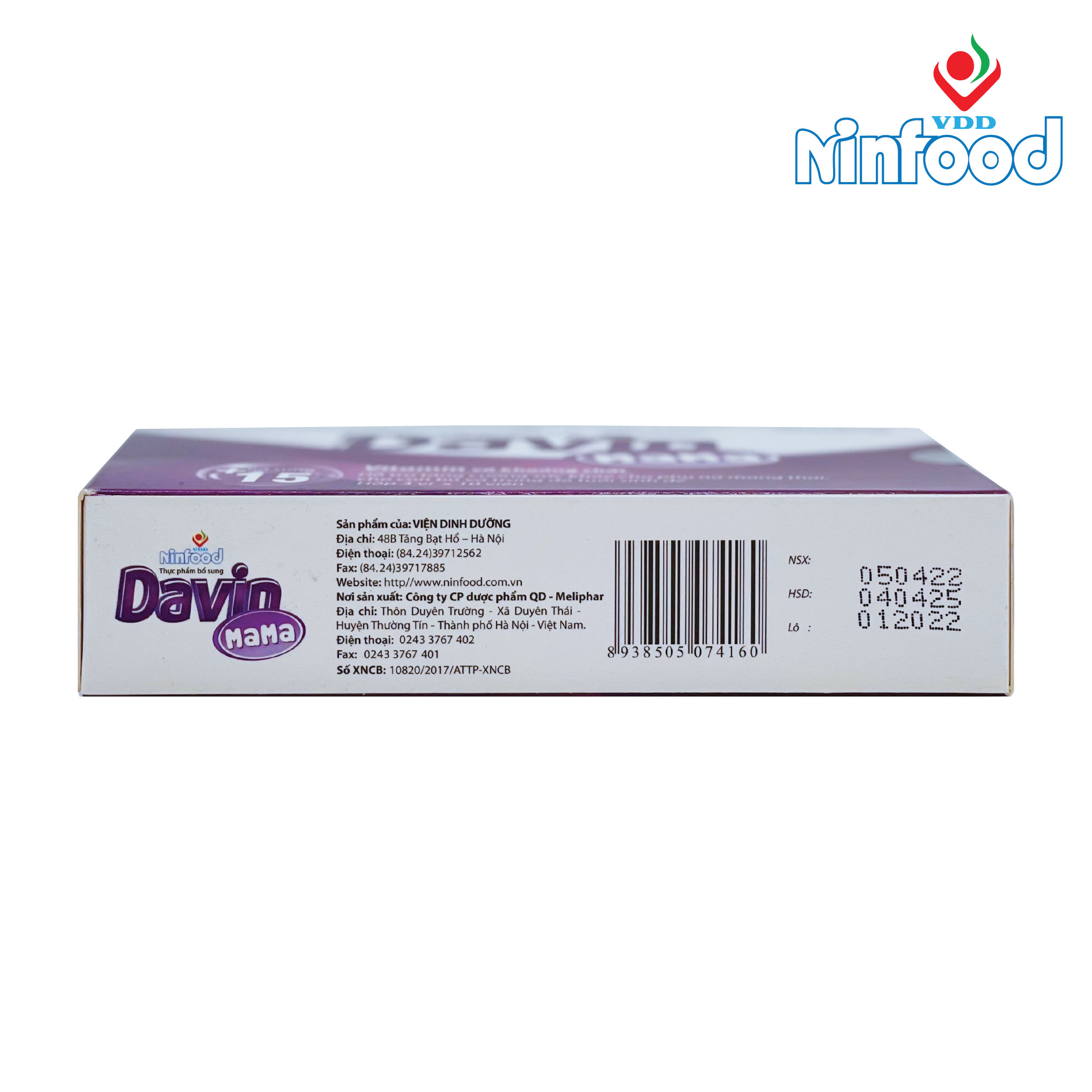 Davin Mama- Bổ sung sắt và acid folic cho phụ nữ có thai- Viện dinh dưỡng Quốc gia- Ninfood