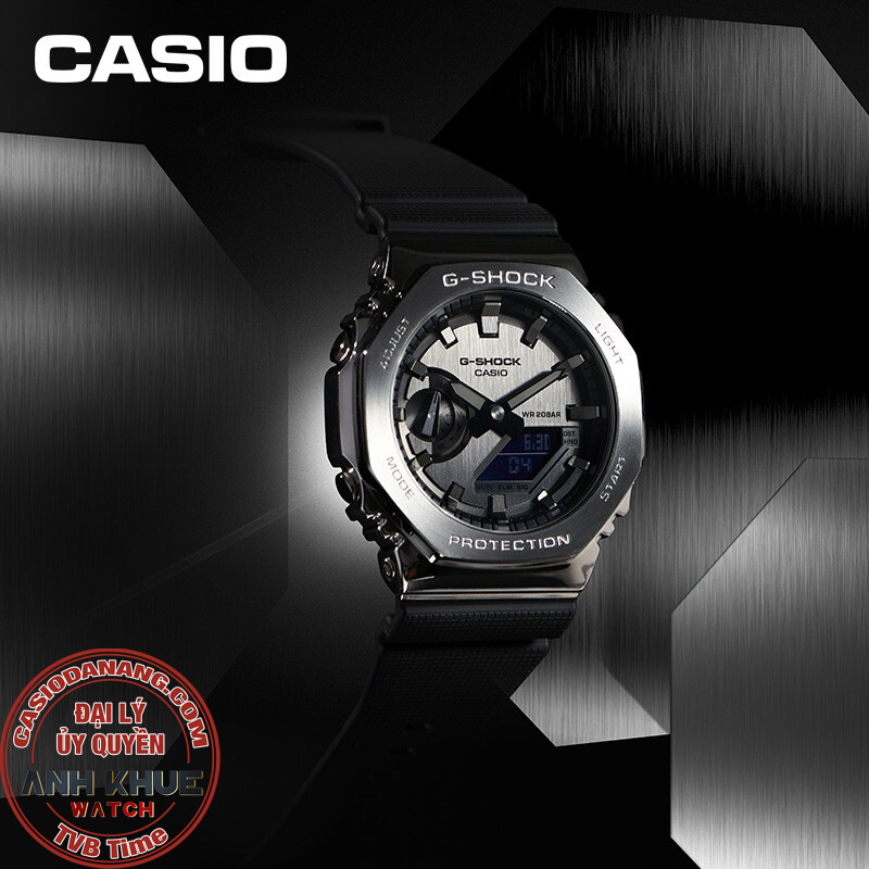 Đồng hồ nam dây nhựa Casio G-Shock chính hãng GM-2100-1ADR