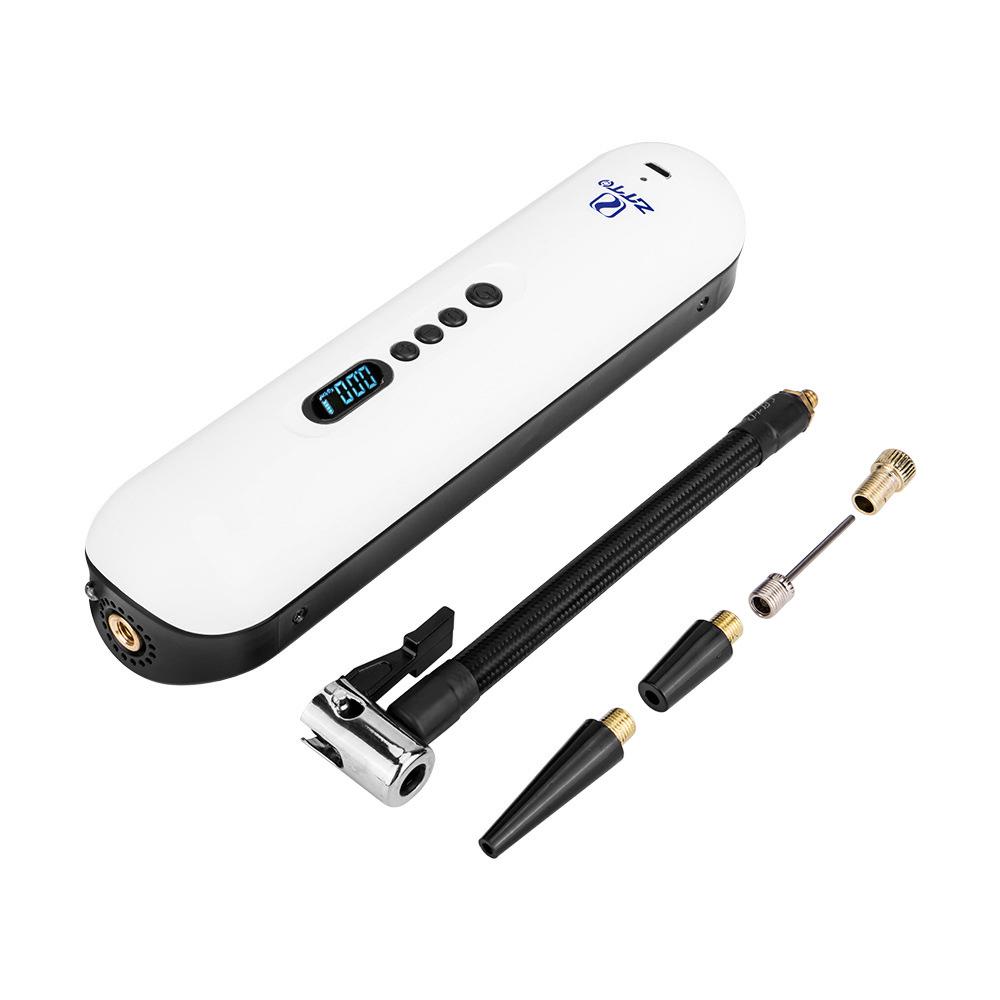 Máy bơm nén khí mini di động 120psi cầm tay cho lốp xe đạp, banh đồ chơi