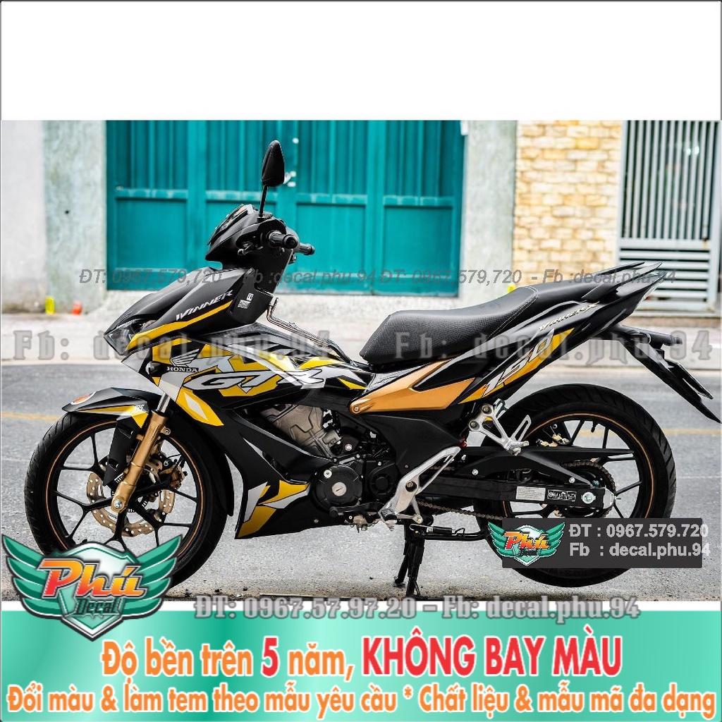 Tem Rời Winner X Đen nhám GTR  -1