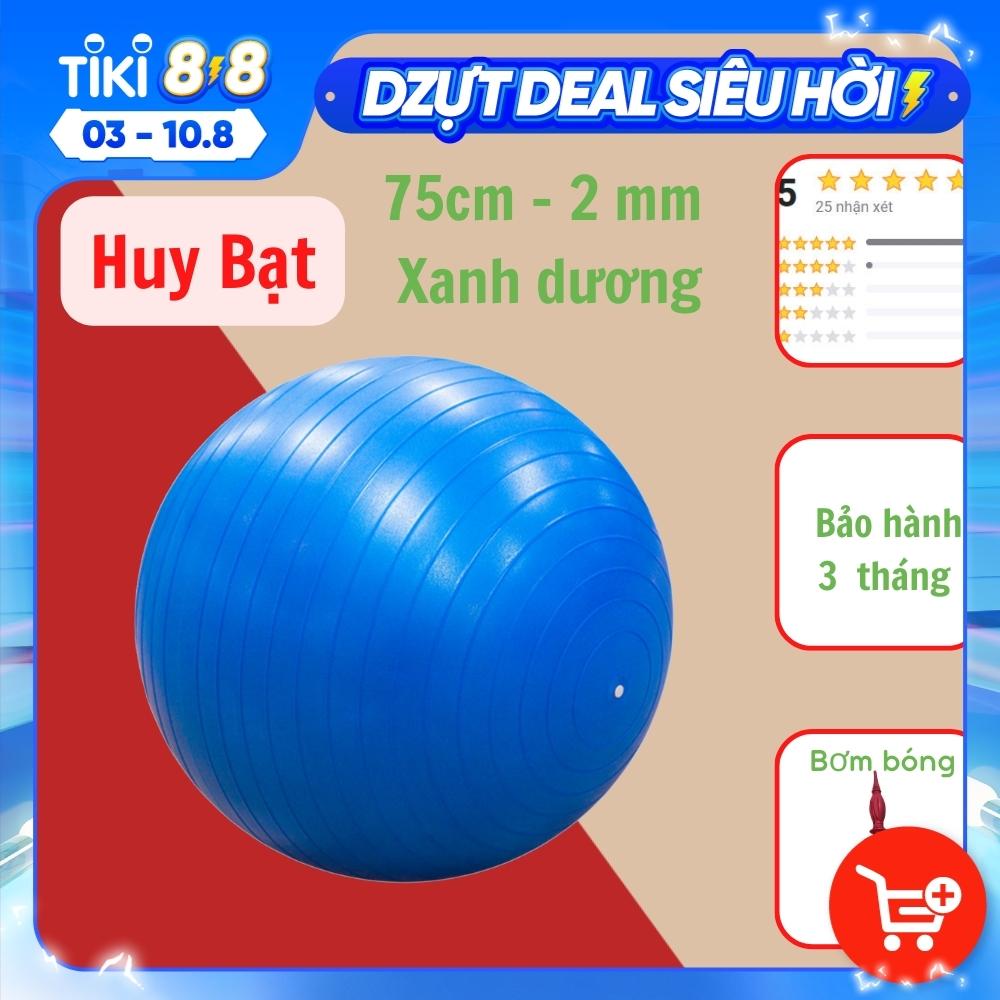 Bóng Tập Yoga, Tập Gym Trơn 75cm  Bơm Bóng TIện Dụng – Hàng Chính Hãng. – Xanh dương