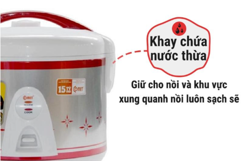 Nồi cơm điện nắp gài 1.8L CM8016 - Hàng chính hãng