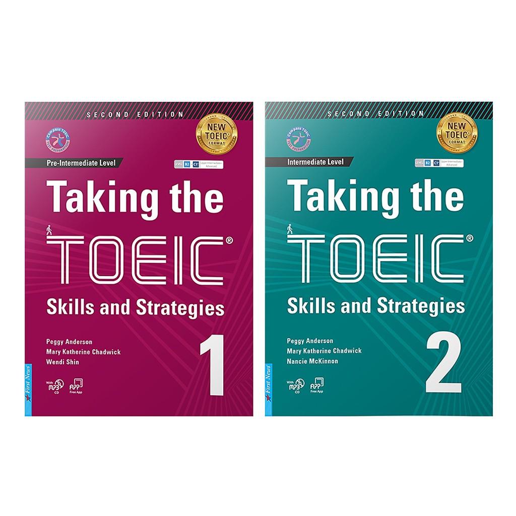 Sách - Combo 2 Cuốn Taking The TOEIC - Skills and Strategies 1 + 2