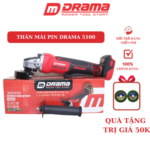 Thân máy mài pin Drama D-5122 sử dụng chân pin phổ thông ...