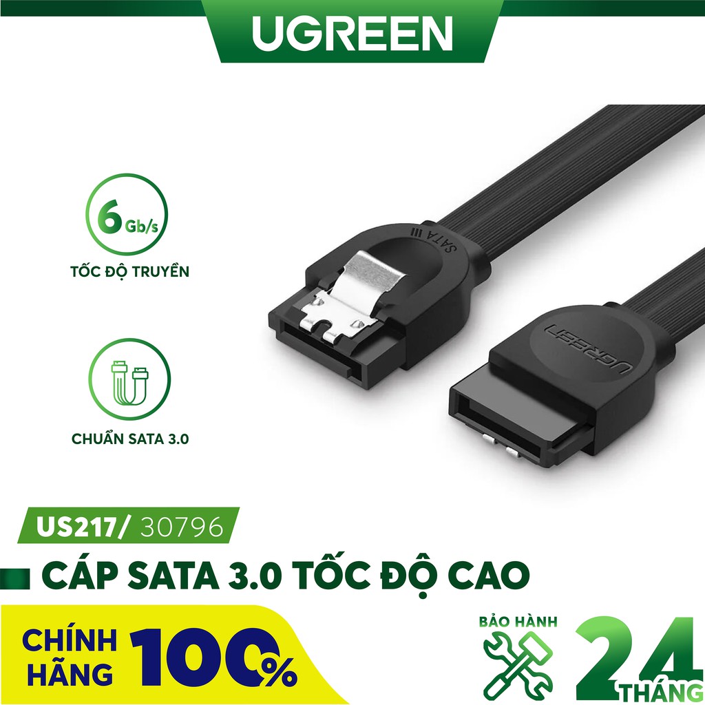 Cáp Sata 3 Chữ L Ugreen 30797 - Hàng Chính Hãng