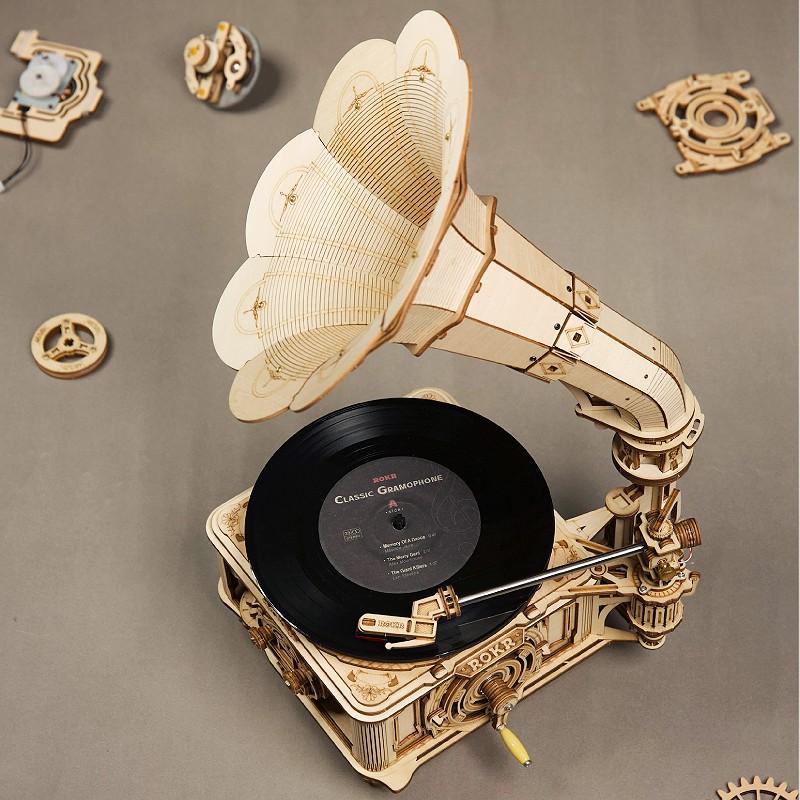 Mô hình Cơ động học Máy nghe nhạc cổ điển Classic Gramophone LKB01