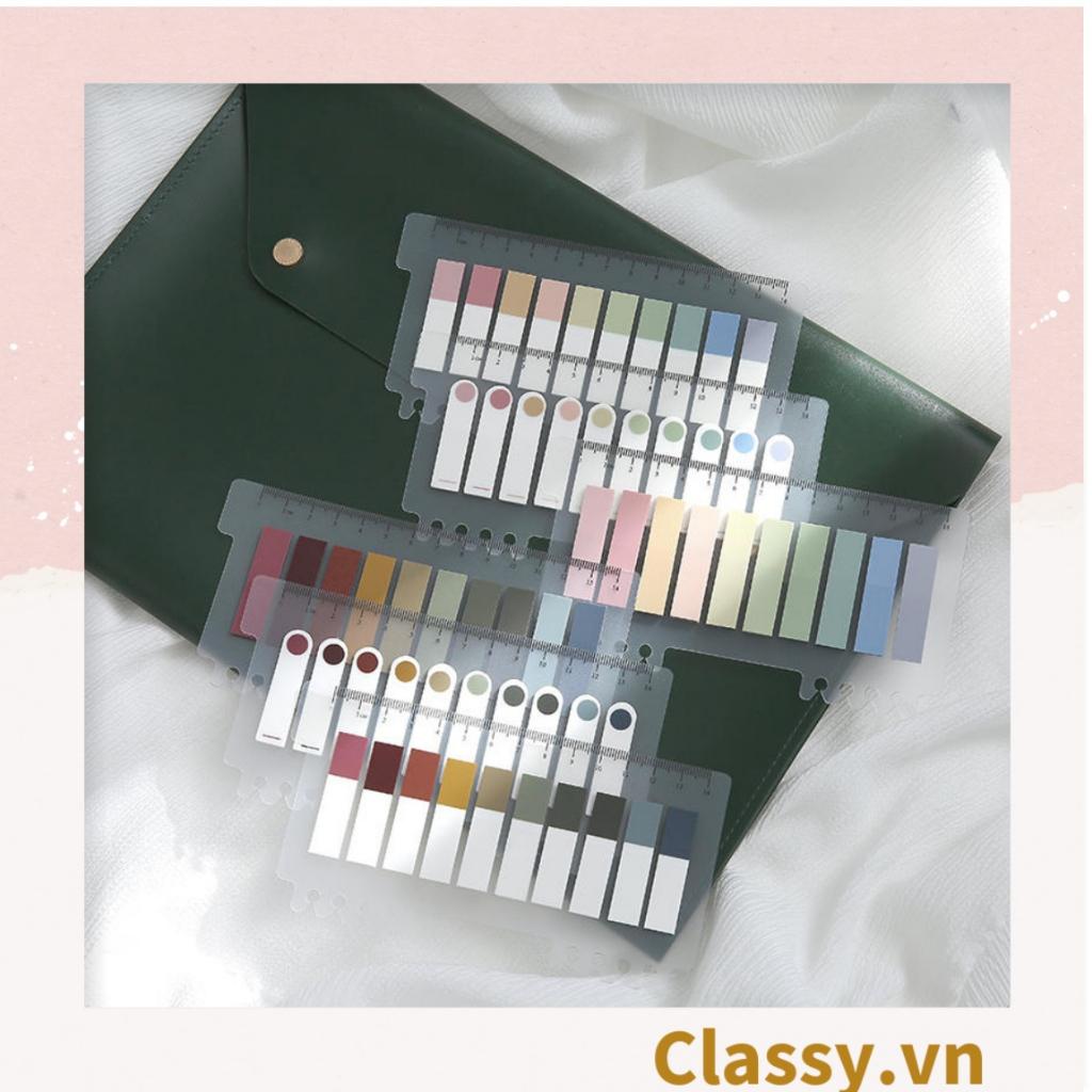 Tệp giấy note ghi nhớ Post-It Classy , màu pastel dễ thương tiện dụng; kích thước 4,6 * 1,5cm PK500