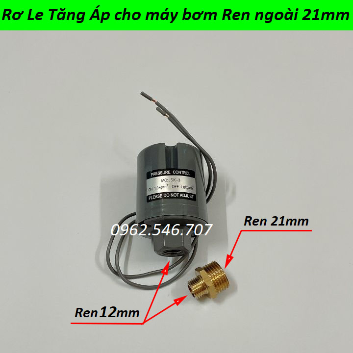 RƠ LE MÁY BƠM TĂNG ÁP REN NGOÀI 21mm - PHỤ KIỆN MÁY BƠM NƯỚC