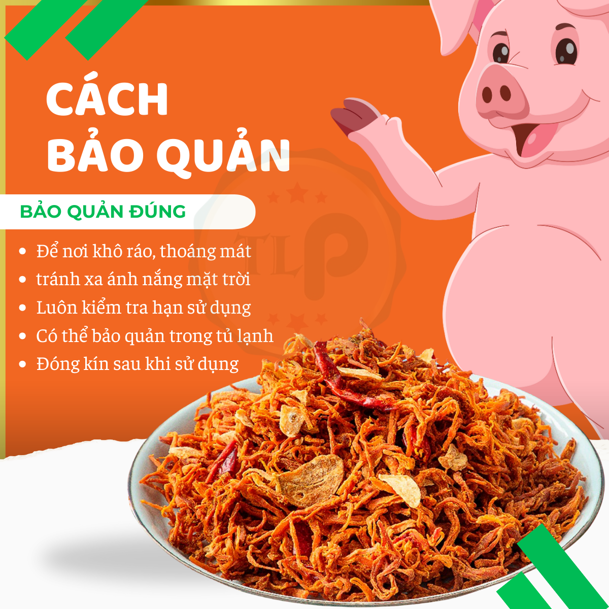 KHÔ HEO CHÁY TỎI TÂN LỘC PHÁT - HŨ 150G