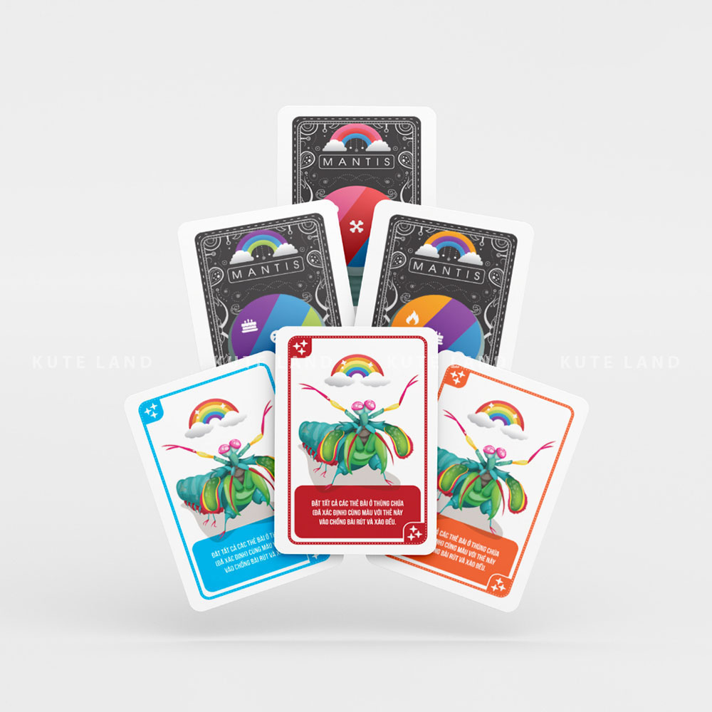 Board Game Mantis trò chơi 66 lá bài thu thập và tranh giành thẻ bài màu sắc gay cấn và hấp dẫn