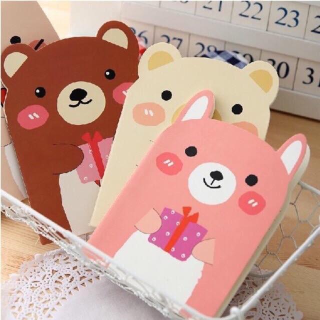 Sổ Tay Hình Gấu Đáng Yêu