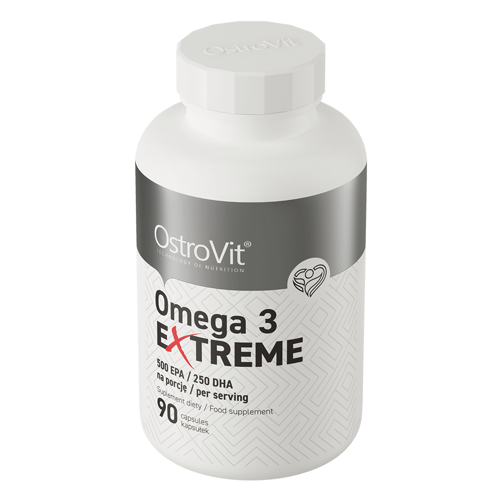 Ostrovit Omega 3 Extreme (90 / 180 Viên) Dầu Cá Siêu Cô Đặc, Bổ Sung 1000mg Dầu Cá, DHA &amp; EPA Cao | Nhập Khẩu Ba Lan