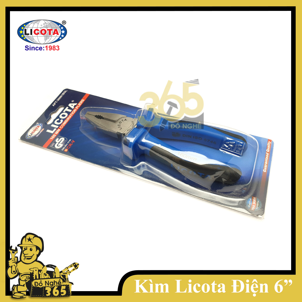 Kìm điện 6&quot; (160mm) cao cấp LICOTA - APT-36001BSL