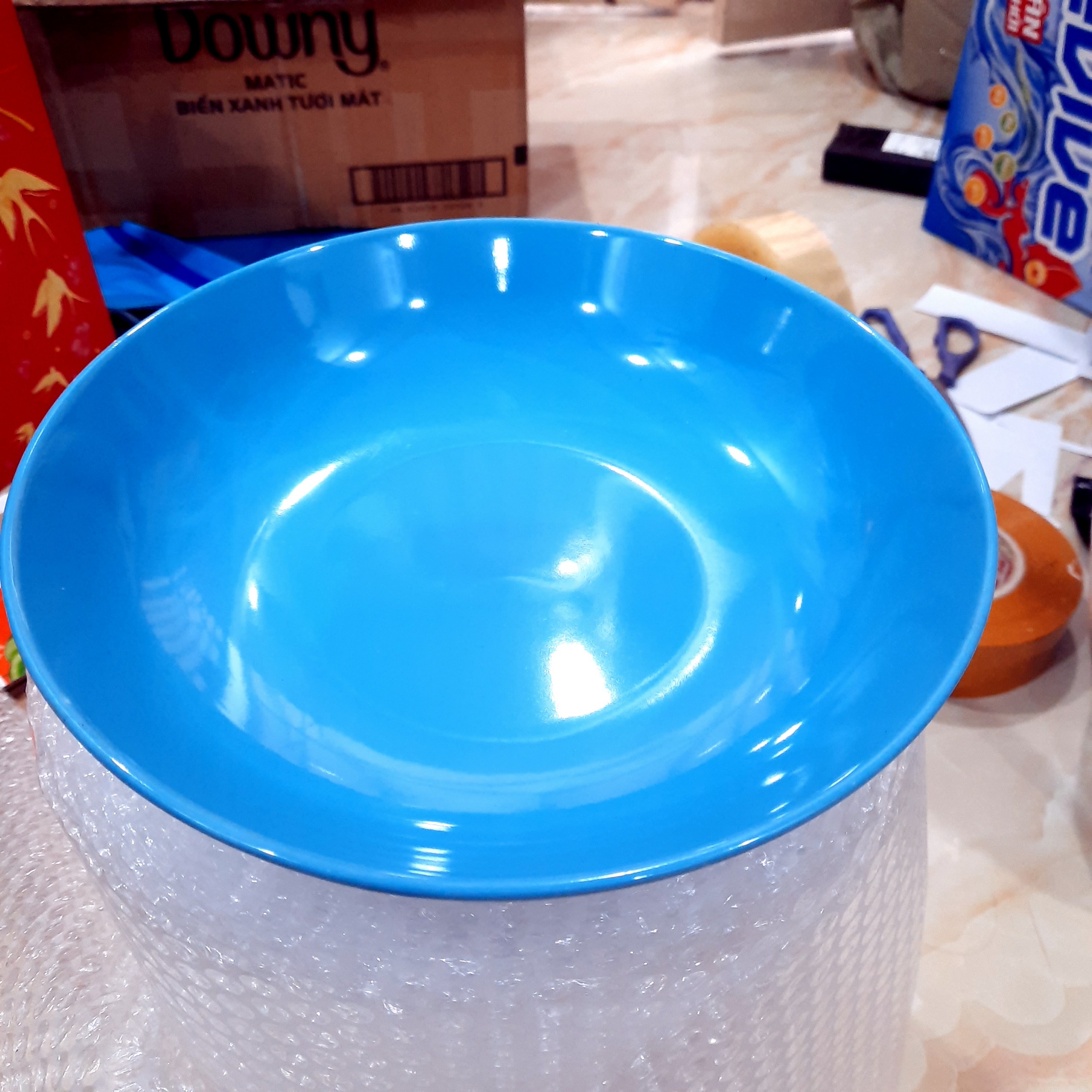 Đĩa sâu lòng màu xanh dương 24cm