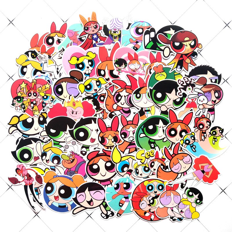 Set 60 Sticker The Powerpuff Girls