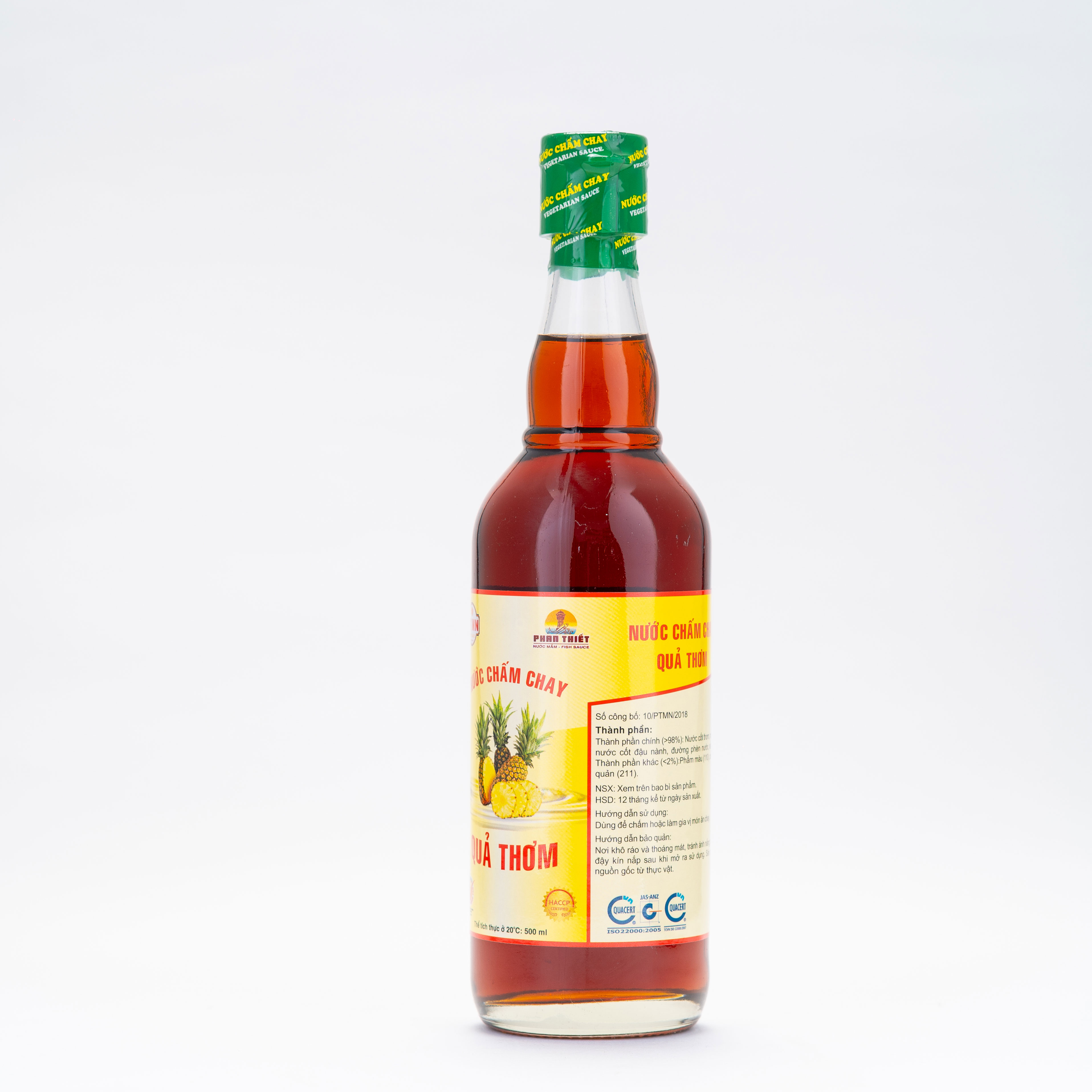 Nước Chấm Chay Cao Cấp Quả Thơm Phan Thiết Mũi Né - Chai Thuỷ Tinh 500ml.