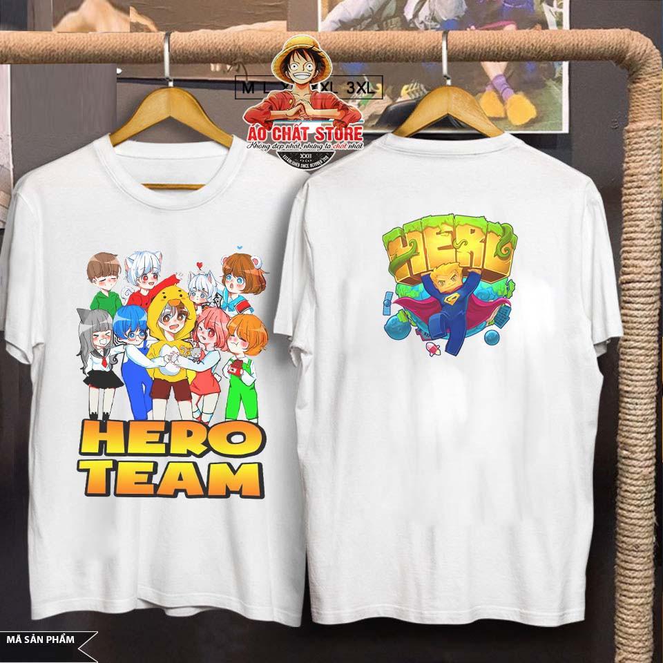  Áo Hero Team Mini World Siêu Hot In 2 Mặt - Áo thun Hero Team Đẹp Giá Rẻ MC18