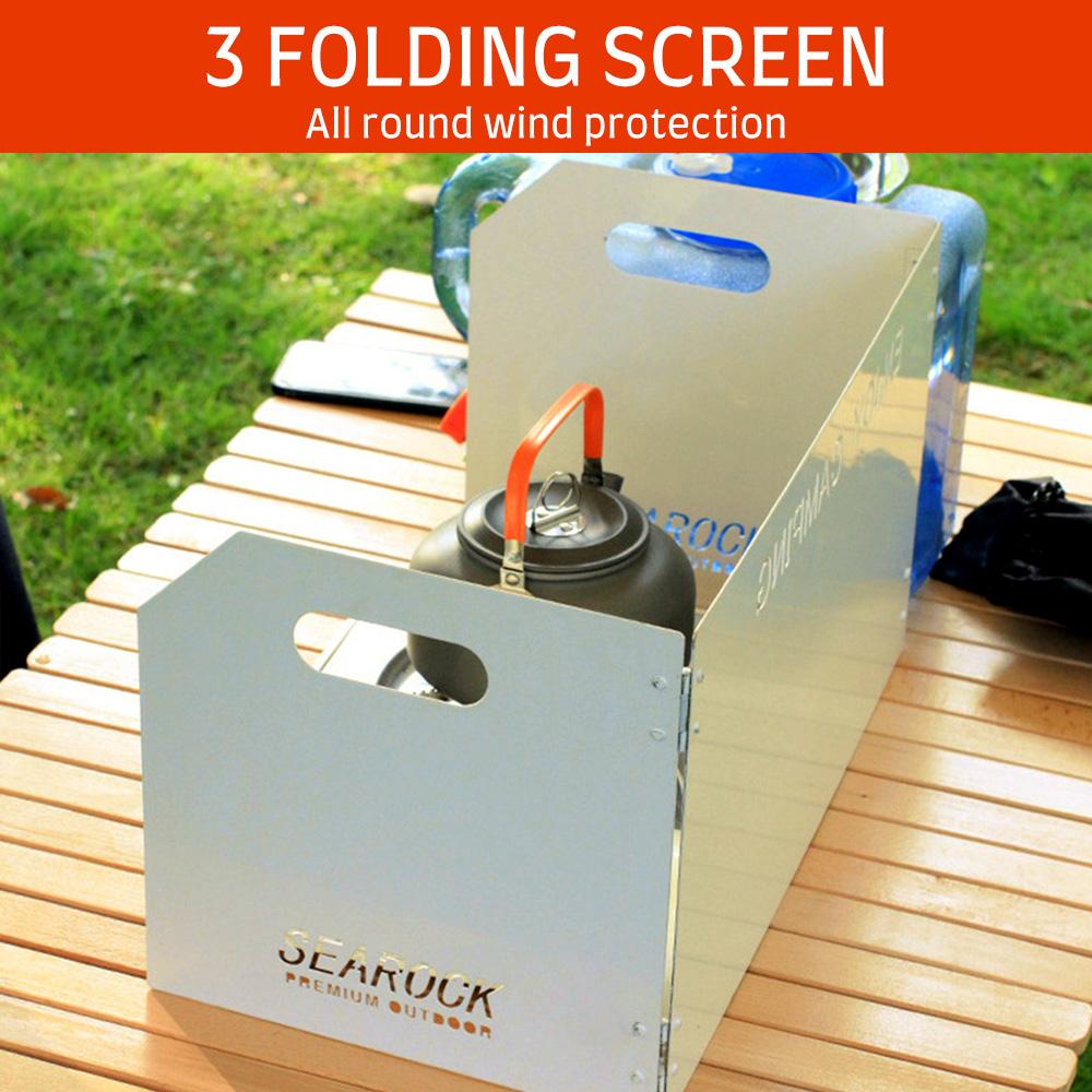 Miếng chắn gió cho bếp gas, bếp lò ắm trại kép kín với túi đựng