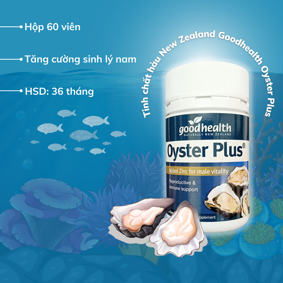 Tinh chất hàu Oyster Plus Goodhealth 30v