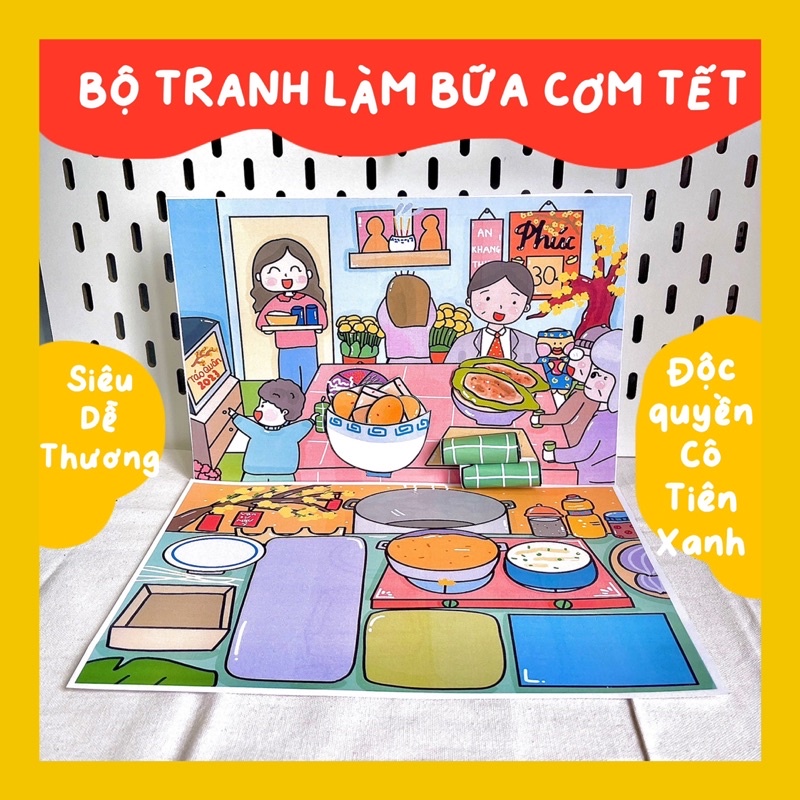 Bộ đồ chơi tranh cắt dán cô tiên xanh