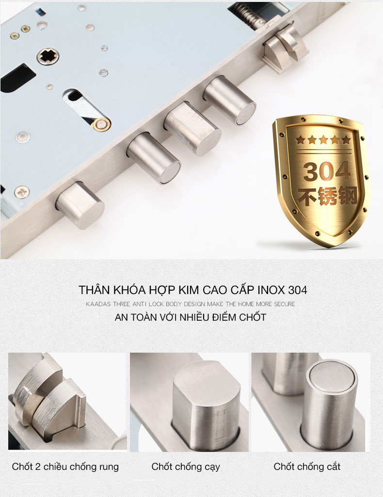 Khóa cửa thông minh Kaadas 6002