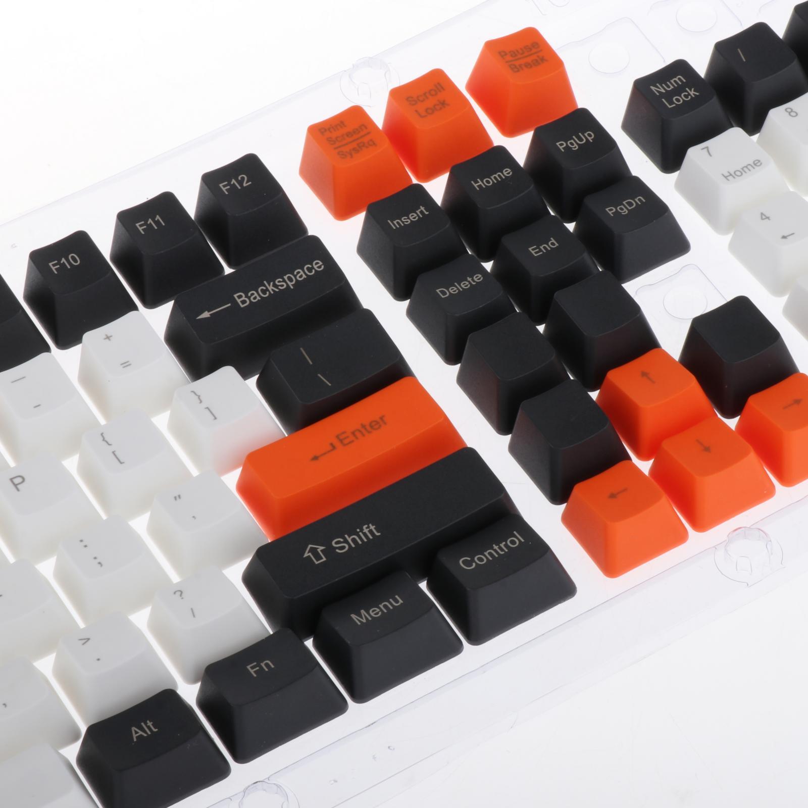 104 Keys Etching PBT Key Caps Keycaps for Most Mechanical Gaming Keyboard Relieve Fatigue