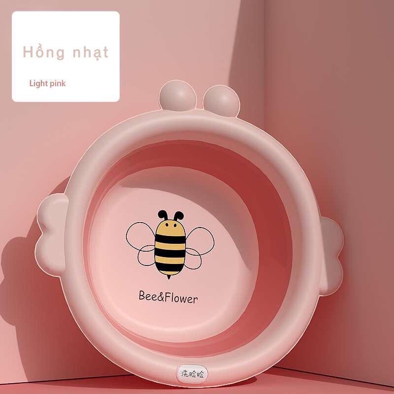 Thau chậu rửa mặt gấp gọn hình Ong Bee &amp; Flower cho bé