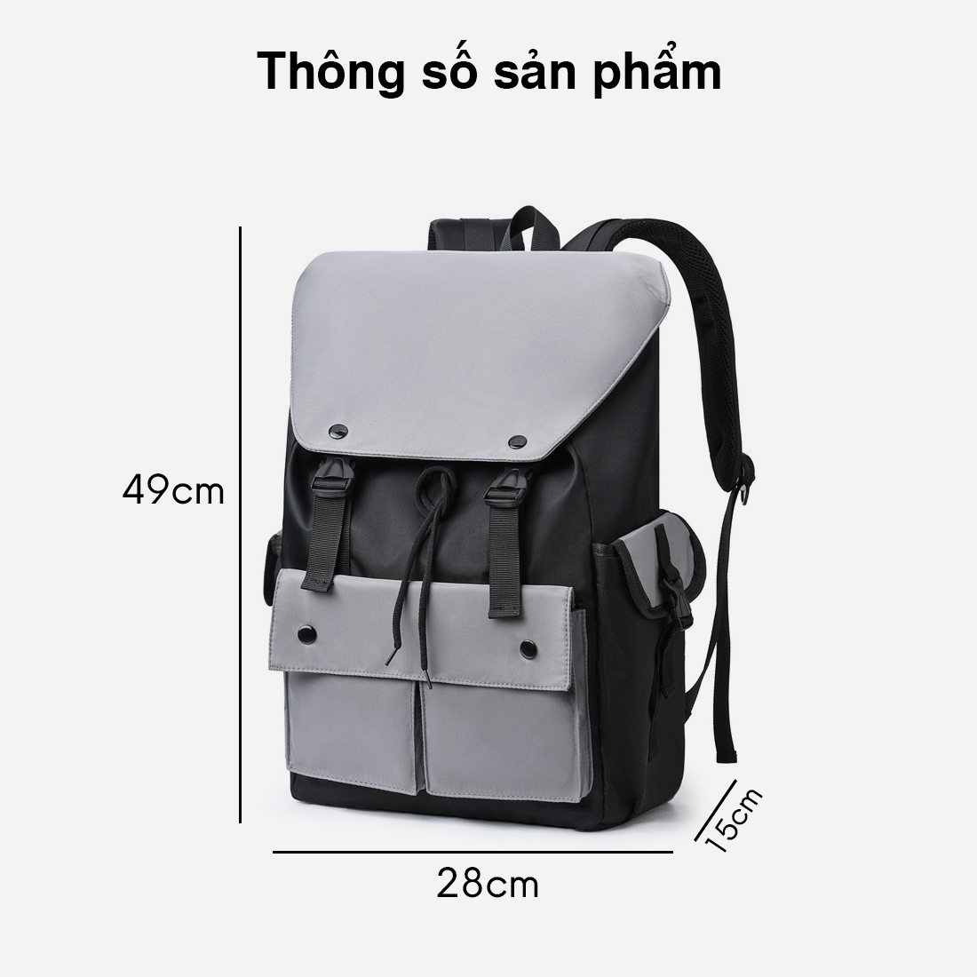 Balo Nam Nữ MENDO - Balo học sinh, sinh viên cao cấp- B8026