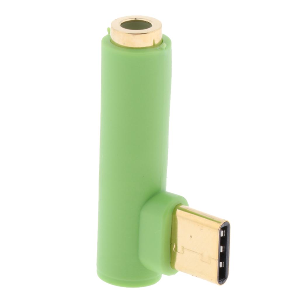 USB C to 3.5mm Audio Adapter, Male to Female Aux Microphone Connector for Xiaomi