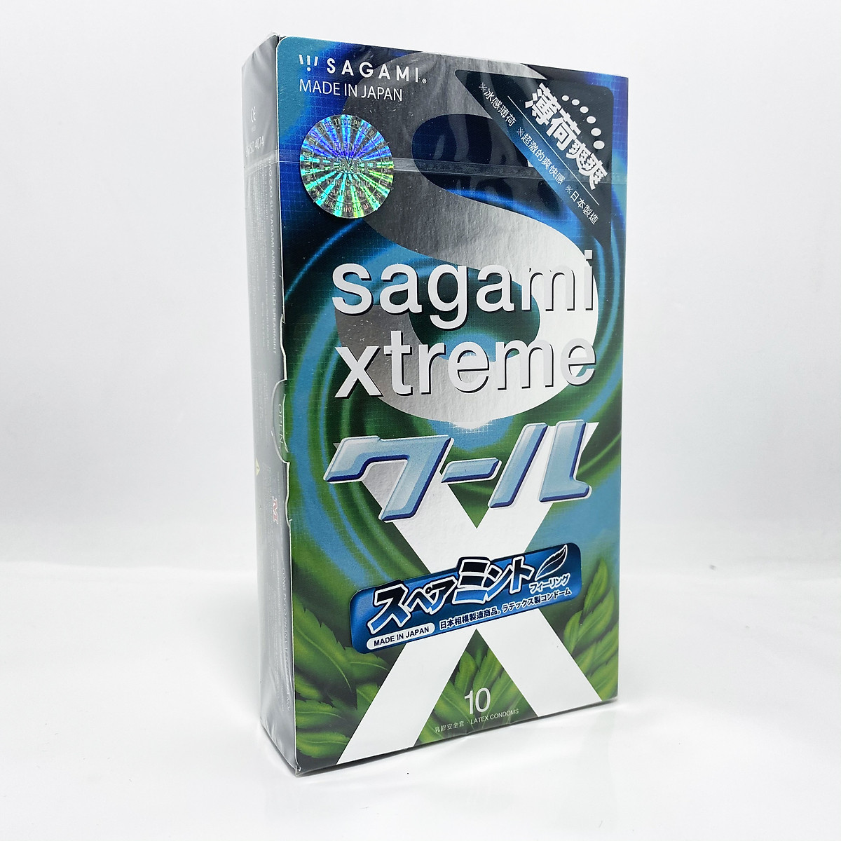 Bao Cao Su Nhật Bản Tạo Cảm Giác Mát Lạnh Sagami Xtreme Spearmint - Hương Thơm Bạc Hà - Che Tên Sản Phẩm